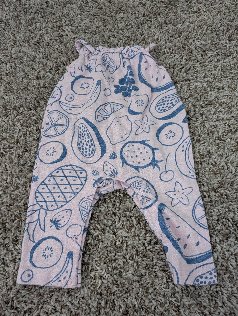 Cat & Jack Baby Fruit Print Romper size 0/3 months